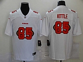 Nike 49ers 85 George Kittle White Shadow Logo Limited Jersey,baseball caps,new era cap wholesale,wholesale hats